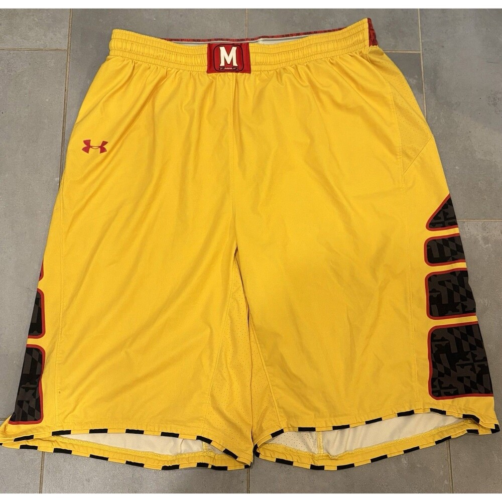 Maryland Terrapins Basketball Shorts XL 2013 Team Issued Authentic